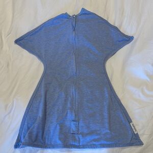 SleepingBaby Zipadee-Zip Transition Swaddle 4-8 mo Baseline Blue